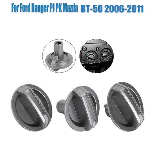 Fits for Ford PJ Ranger/Mazda BT-50 Control Knobs Dials Heater A/C Fan Set of 3
