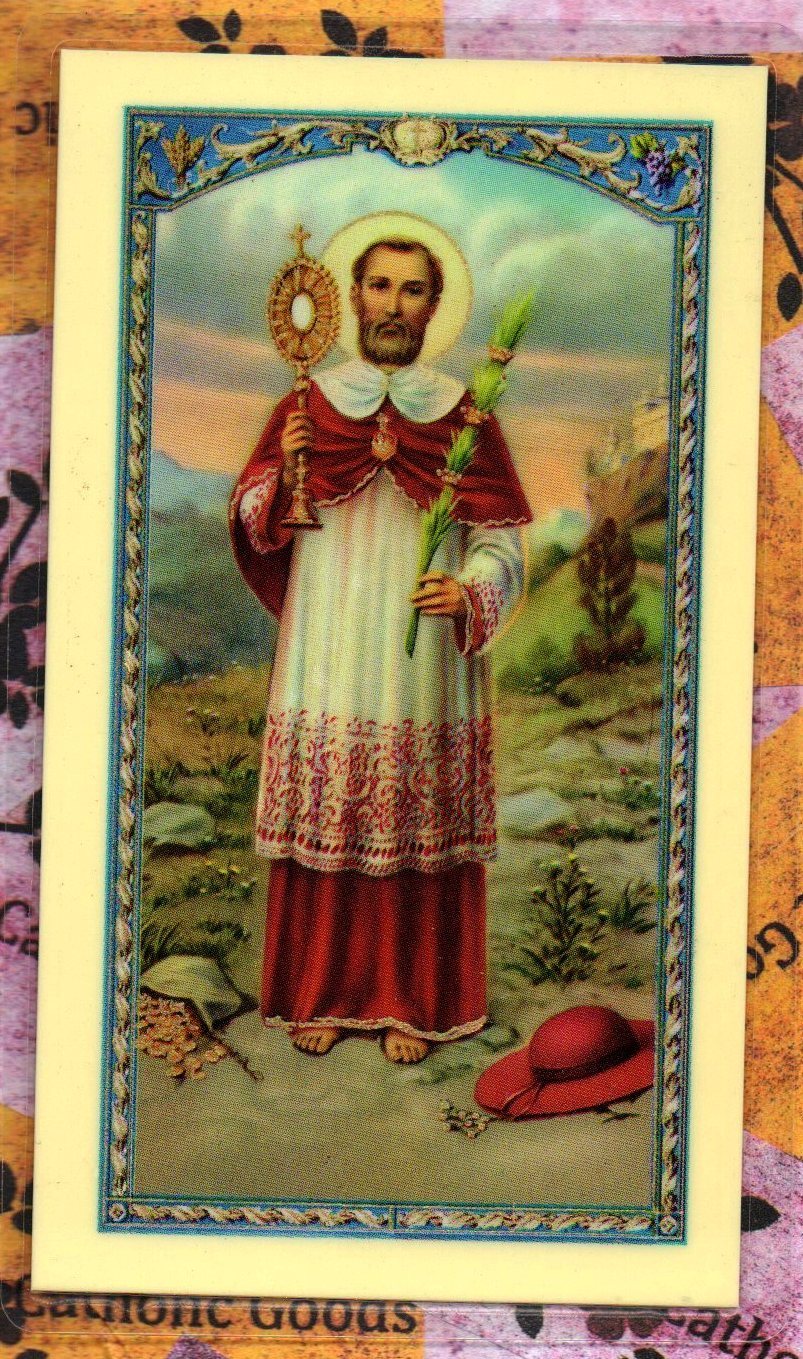 St. Saint Raymond Prayer Laminated Holy Card E24528 eBay