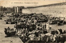 CPA AK MAROC OUDJDA Emplacement des Caravanes (720224)