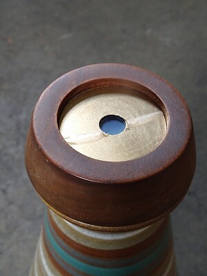 Vintage David Collier Signed Handmade Wood Clay Kaleidoscope 1993