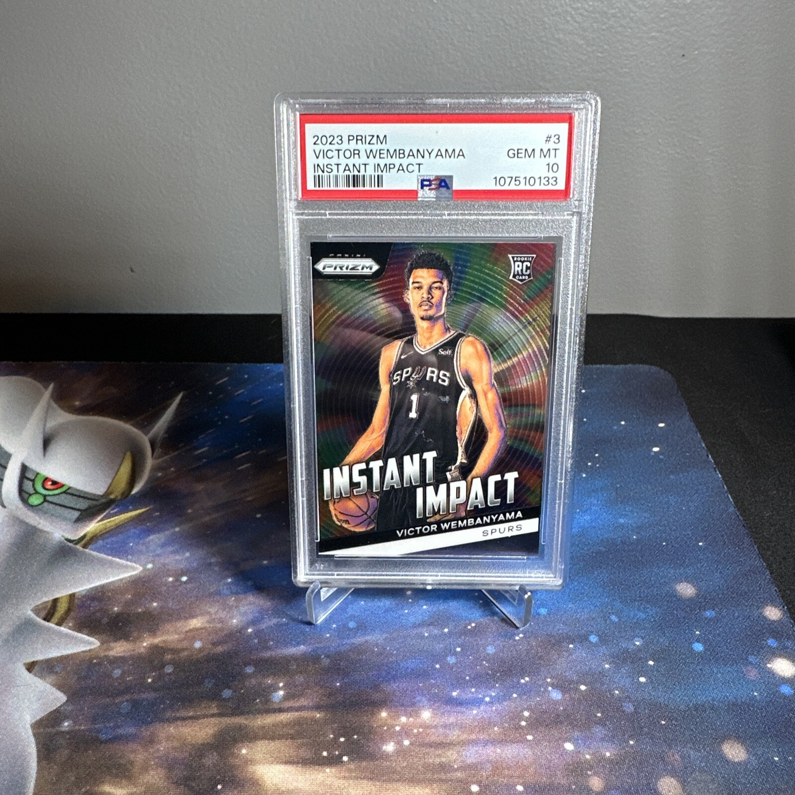 Wembanyama Rookie Card PSA 10 Gem Mint Victor - 2023 Panini