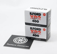 Two Rolls of ILFORD XP2 Super 35mm Black and White Roll Film ISO 400 - Brand new