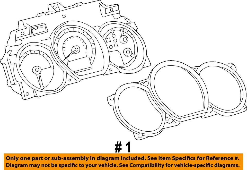 Medidor de velocímetro usado se adapta a: 2006 Lexus GS430 Cluster MPH grado A Foto 4 de 4