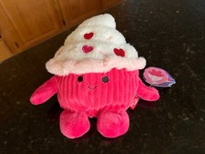 BUM BUMZ Bumbumz Valentine Plush 8" Cole the Cupcake with tag Kellytoy 2023