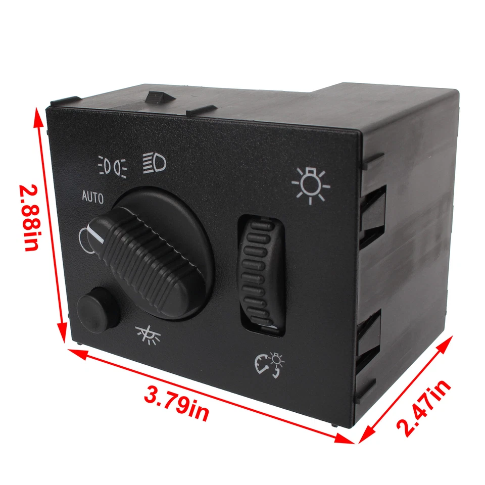 Interruptor de atenuación de faros Fit Chevy Silverado 1500 Classic HD 2500 D1595G Foto 2 de 4