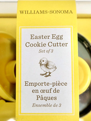 Williams Sonoma Easter Cookie Cutter Set Makes Oval Cookies