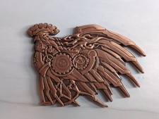 UNACTIVATED-Geocoin -Steam Punk Rooster -Copper