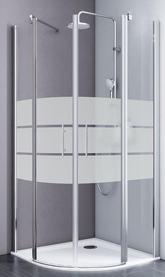 Schulte Alexa Style 2.0 Runddusche Viertelkreisdusche Nano 90x90 Radius 550 mm
