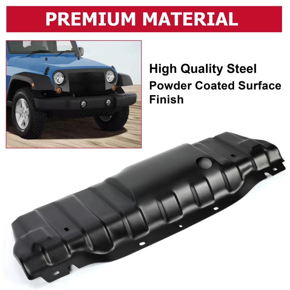 Front Bumper Skid Plate For 2007-2018 Jeep Wrangler JK Rubicon 10th Anniversary Foto 3 de 4