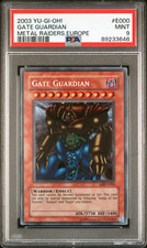 Yugioh Gate Guardian MRD-E000 Secret Rare 2003 Card PSA 9 - Low Pop