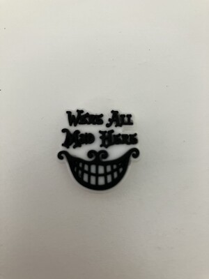 Cheshire Cat All Mad Here Cartoon Charms Zubehör Jibbitz für Crocs Schuhe