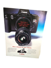 1995 Canon EOS Rebel XS Camera Print Ad Vintage