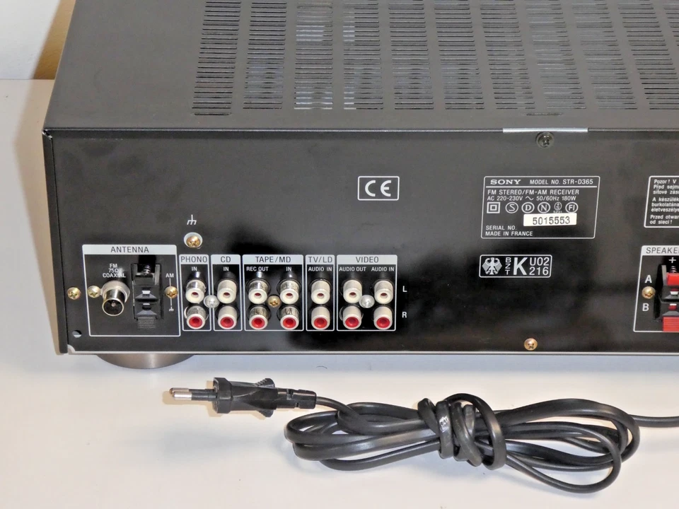 Sony STR-D365 Stereo Receiver in Schwarz, 2 Jahre Garantie - Bild 4 von 4