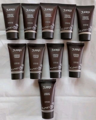 10 JUARA CANDLENUT Shampoo Conditioner 1 oz Gel Travel Size Hotel Paraben Free