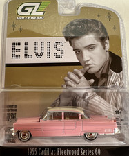 1955 Cadillac Fleetwood Series 60 Pink Elvis Greenlight Hollywood New in Package