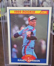 Score 1989 Randy Johnson Rookie Montreal Expos Baseball Trading Card #645