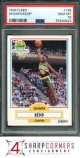 1990 FLEER #178 SHAWN KEMP RC SUPERSONICS PSA 10