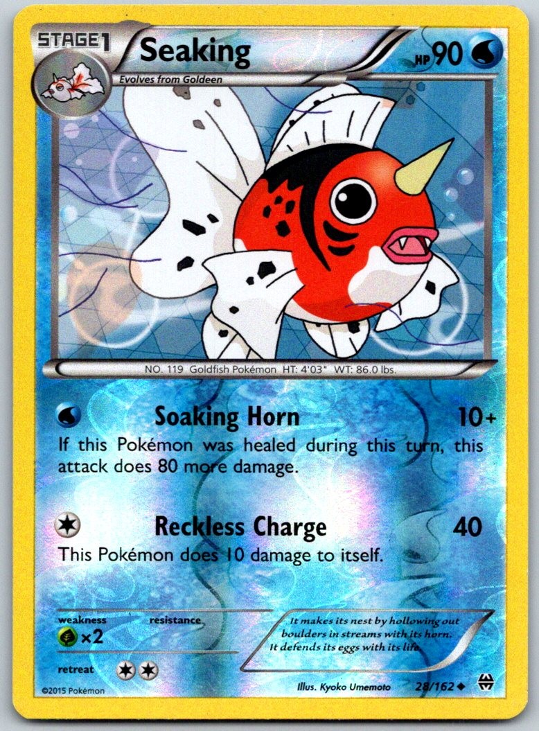 Seaking 28/162 Uncommon XY - BREAKthrough Reverse Holofoil (Near Mint)