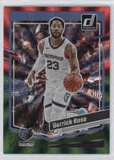 2023-24 Panini Donruss Holo Red & Green Laser 64/75 Derrick Rose #75 0s55
