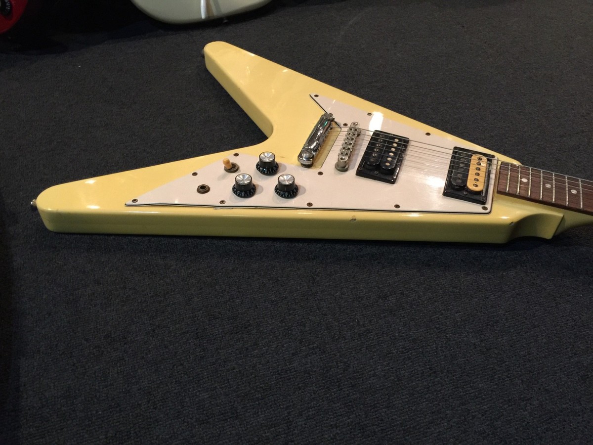 Used Greco FV-600 MIJ Vintage Flying V White 3.2kg Made in