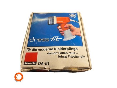 1970er Rowenta Dress fit DA-51 in OVP VINTAGE Orange Kleiderpflege Germany