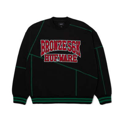 HUF x Bronze 56k Huware Crewneck Sweatshirt Black NEU Medium