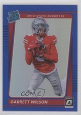 2022 Panini Chronicles Draft Picks Blue Prizm 39/99 Garrett Wilson #10 rf2