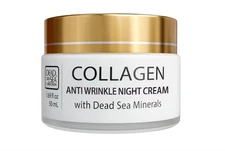 Dead Sea Collection Night Face Cream 3X Collagen with Minerals & Vitamin E