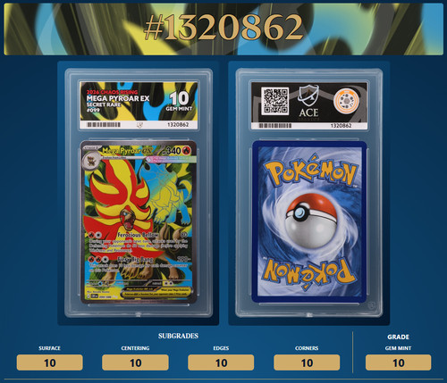 Mega Pyroar ex graded ACE 10 for sale on eBay