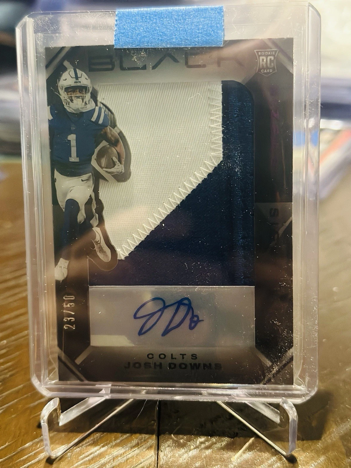 Josh Downs Panini Black Sizeable Signatures Rookie Jersey #SSRJ12 Base