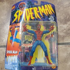 C0824 ToyBiz New Animated Spiderman "Web Racer Spiderman" Figure (See Cond.)