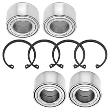 4pcs Front & Rear Wheel Bearings Kit for Polaris Ranger 500 3514917 3514342