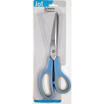 Jot Stainless Steel Blades Scissors - 8.5 in - Long & Soft Grip Handles