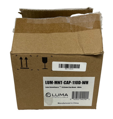 Luma Surveillance LUM-MNT-CAP-110D-WH White Cap Mount Dome 110, New Open Box