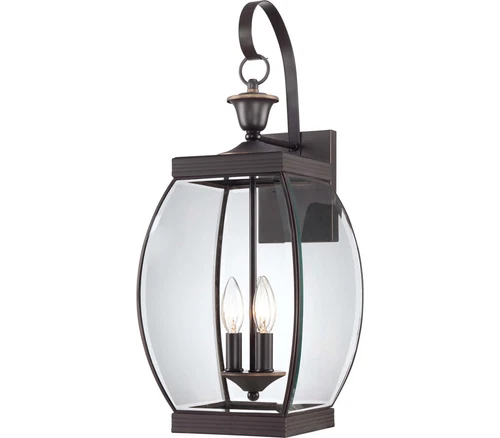 Quoizel OAS8409Z Oasis Outdoor Wall Lantern, 3-Light 180 Watts, Medici Bronze - Picture 1 of 1