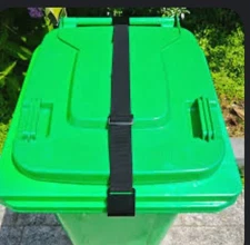 2/4 PCS Trash Can Locks Raccoon Bear Proof Outdoor Garbage Bins Security Strap