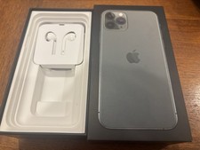 Original BOX for Apple iPhone 11 Pro Midnight Green- 64GB -Includes EarPods
