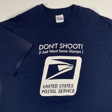 VTG Prozac Dont Shoot USPS Postal T-Shirt Mens XL X-Large Prescription Drugs Rx