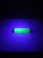 Victorian Vaseline Glass Double Ended Scent Bottle