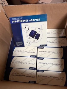 (LOT of 10)--BRAND NEW HomePlug Powerline USB / Ethernet Adapter