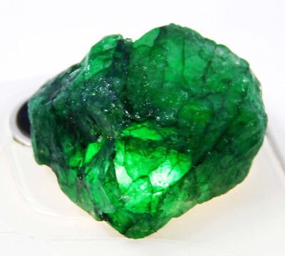 Certified Ct Colombian Green Emerald Natural Rough Huge