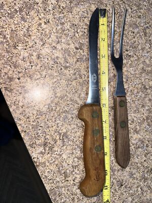 Vintage Bolaget Eskilstuna Rostfri Sweden Knife Butcher 6  Blade Special RARE