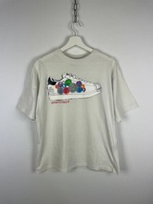 SIR BENNI MILES T-Shirt New York White Printed Shoes Tee Graffiti sz M