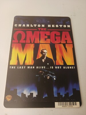 Omega Man Blockbuster Movie Backer Card Mini Poster Art 5.5  x 8   