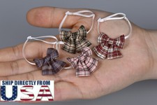 1/6 Plaid Bow Tie For 12" PHICEN JIAOU DOLL Hot Toys TBLeague Female Figure USA