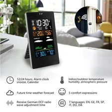 Wireless Weather Station Indoor Outdoor Weather Forecaster with Sensor Digital