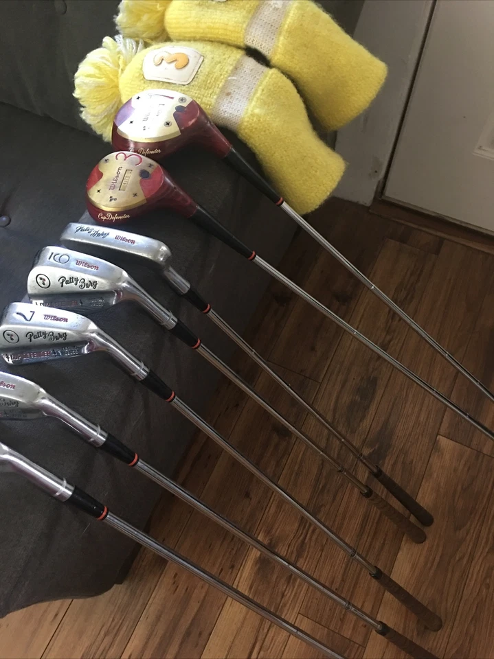 RH Wilson Staff Patty Berg Tour Blade 3,5,7,9 & Putter +1&3 Woods Steel Shafts - Image 4 of 4