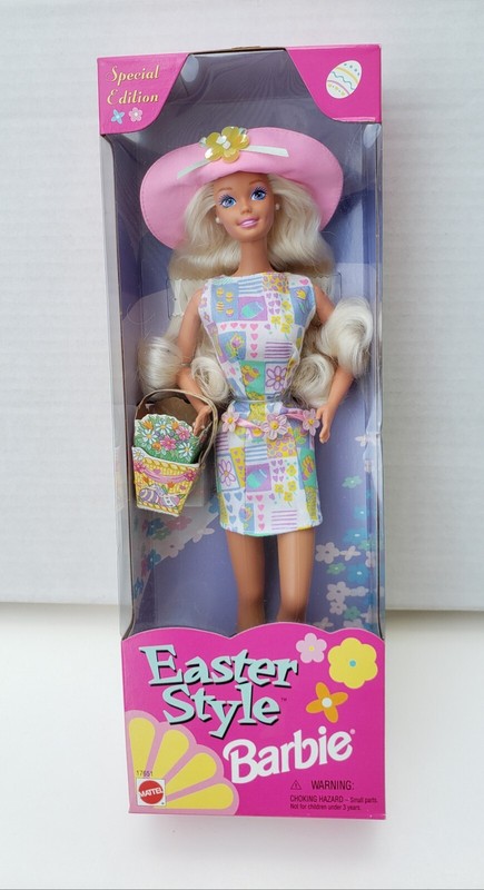 Easter Style Barbie Doll Mattel 1997 Special Edition NEW IN BOX #17651
