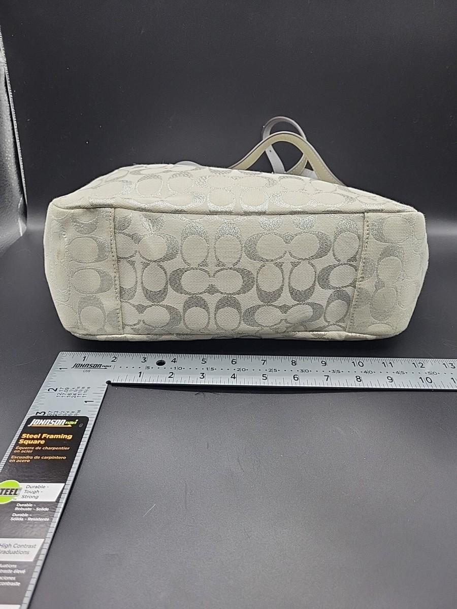 Coach F17724 Gallery Lurex Signature East West Tote | eBay
