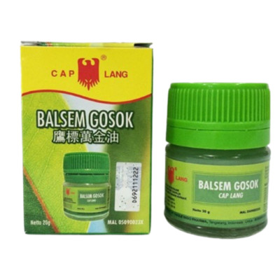 20g X 8PACKS Eagle Balsem Gosok Muscular Balsem Cap Lang Neck Muscle Pain Relief